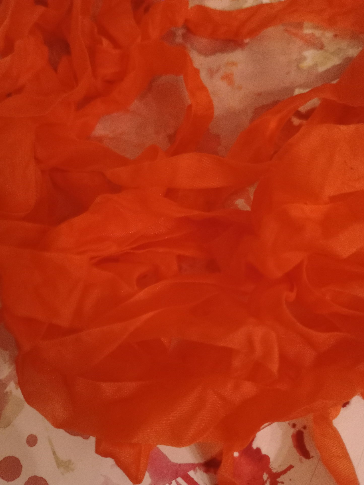 5 - yards orange Julius 🧡 hand dyed seam binding