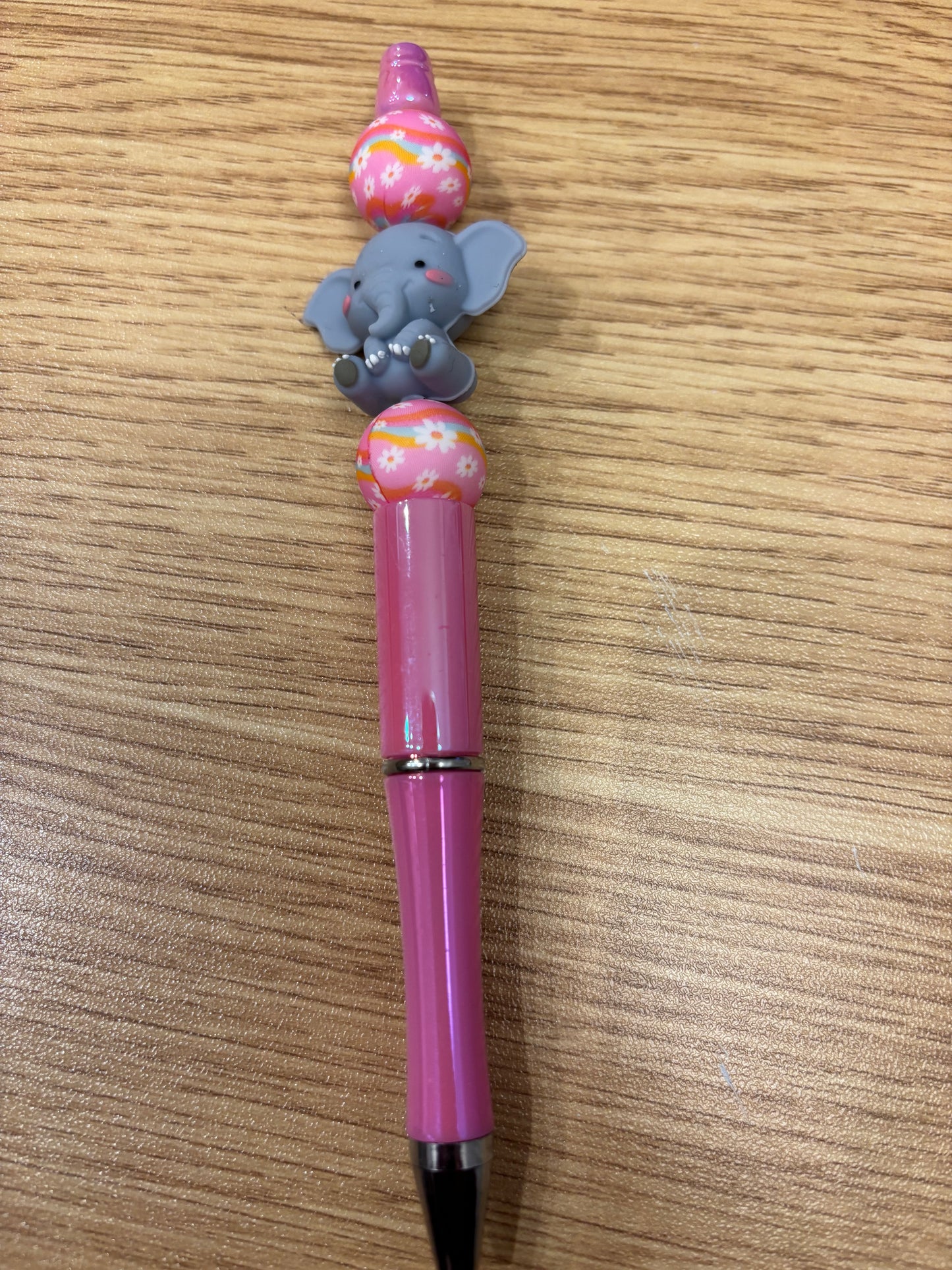 Silicone beaded ball point pens with one pen refill - variety of focal beads - 7.50 each