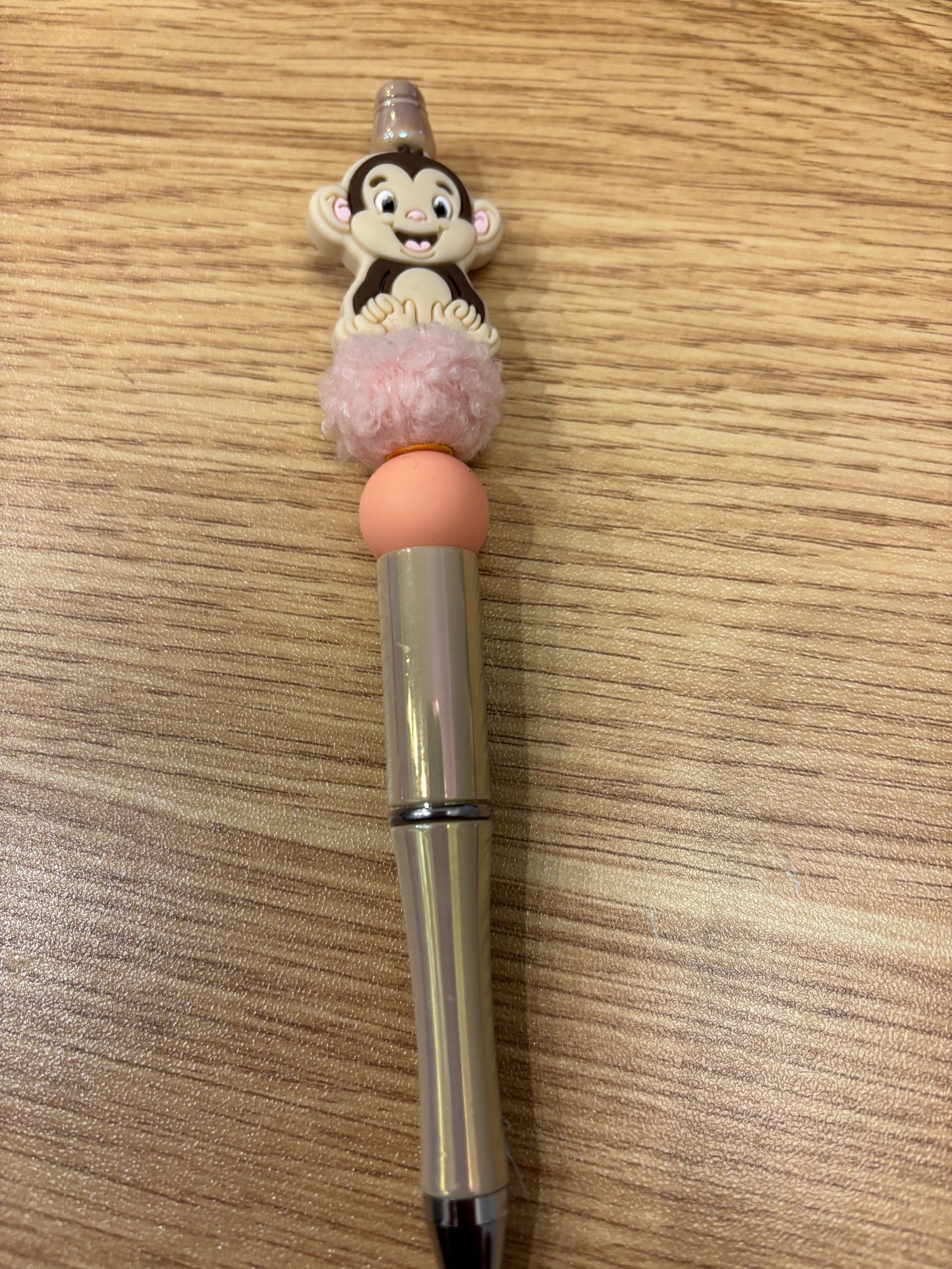 Silicone beaded ball point pens with one pen refill - variety of focal beads - 7.50 each