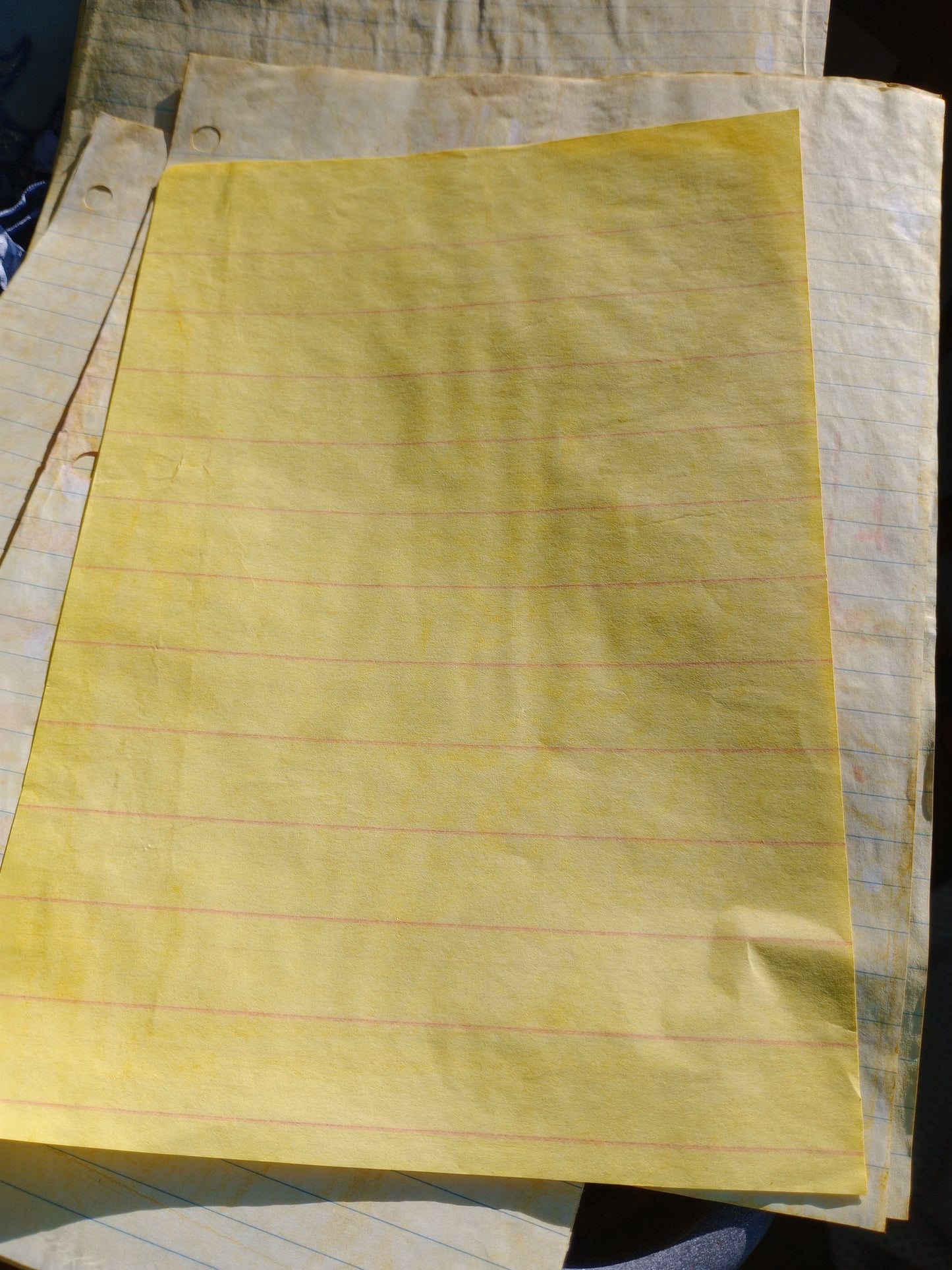 10 - sheets lined paper lemon 🍋 yellow