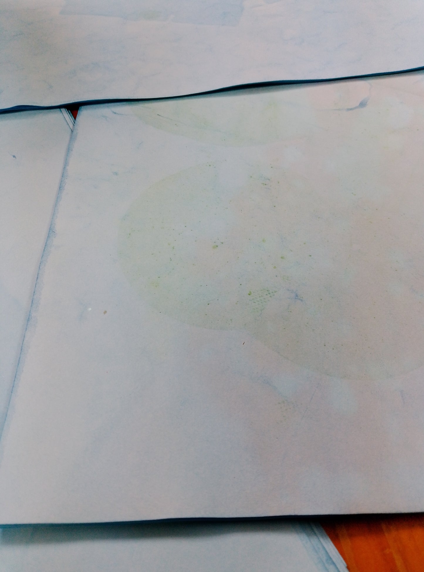 Cotton Candy 🍬 🩵 28lb cardstock solid hand dyed paper. 10 pretty soft pieces of pretty papers. These papers are a light blue, the picture are very disappointing.