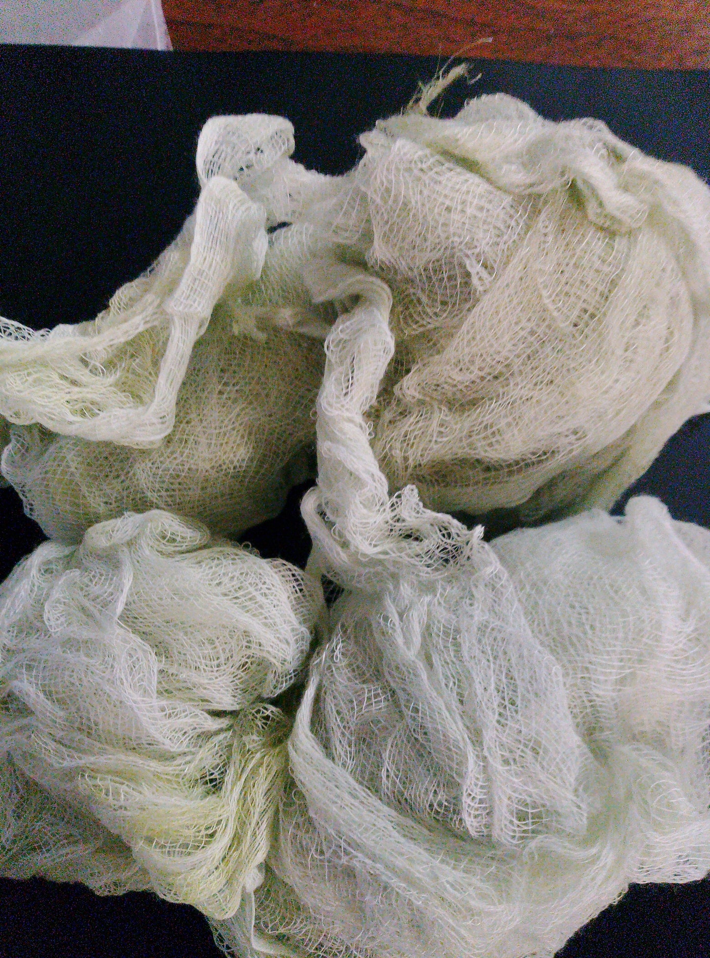 Cheese cloth - hand dyed - variety of colors 2.50 per half yard piece