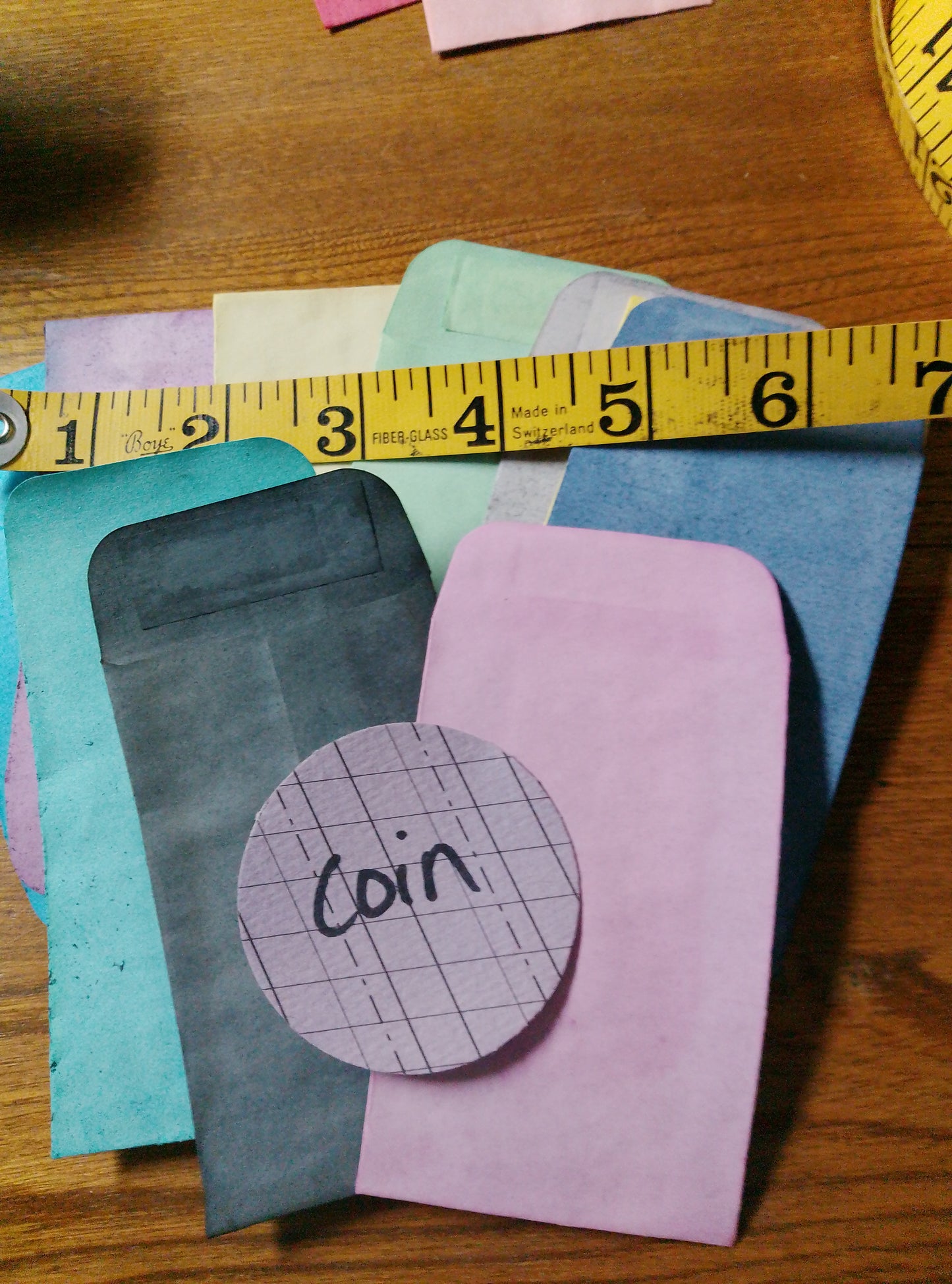 The cutest mini coil envelopes, perfect for mini journals or mixed media projects.