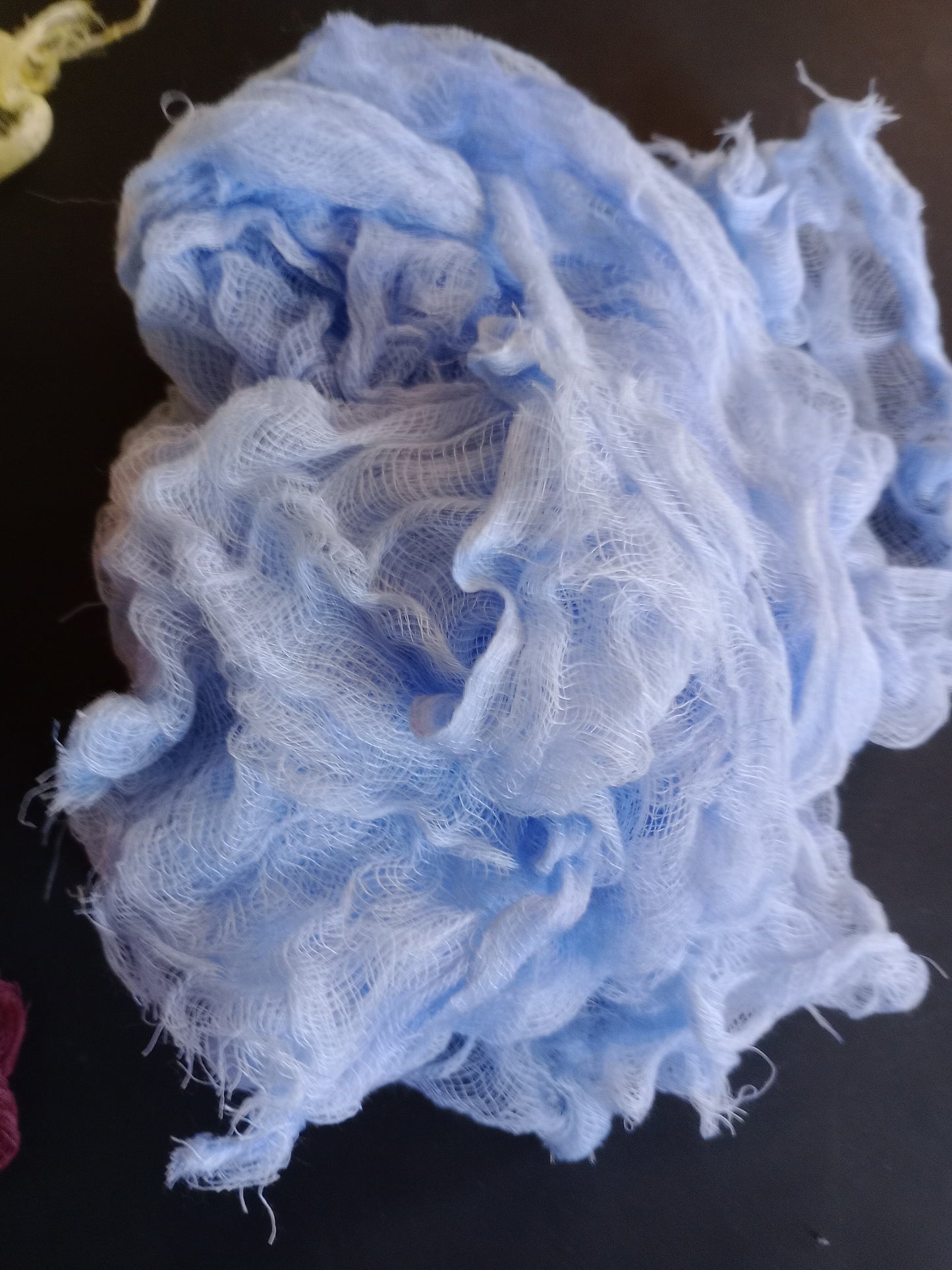 Cheese cloth - hand dyed - variety of colors 2.50 per half yard piece