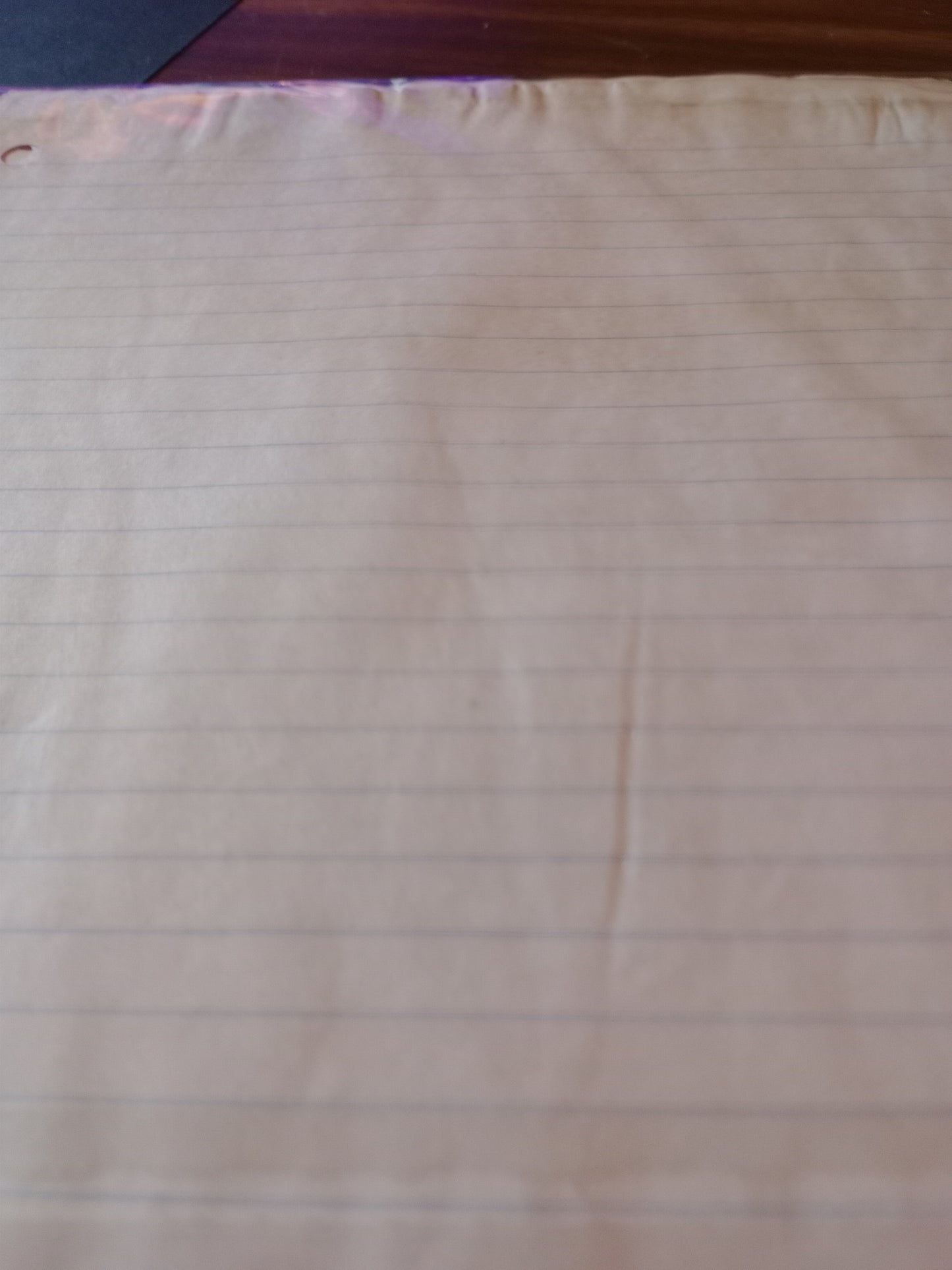 Coffee dyed lined paper, regular and college ruled mixed 10 sheets