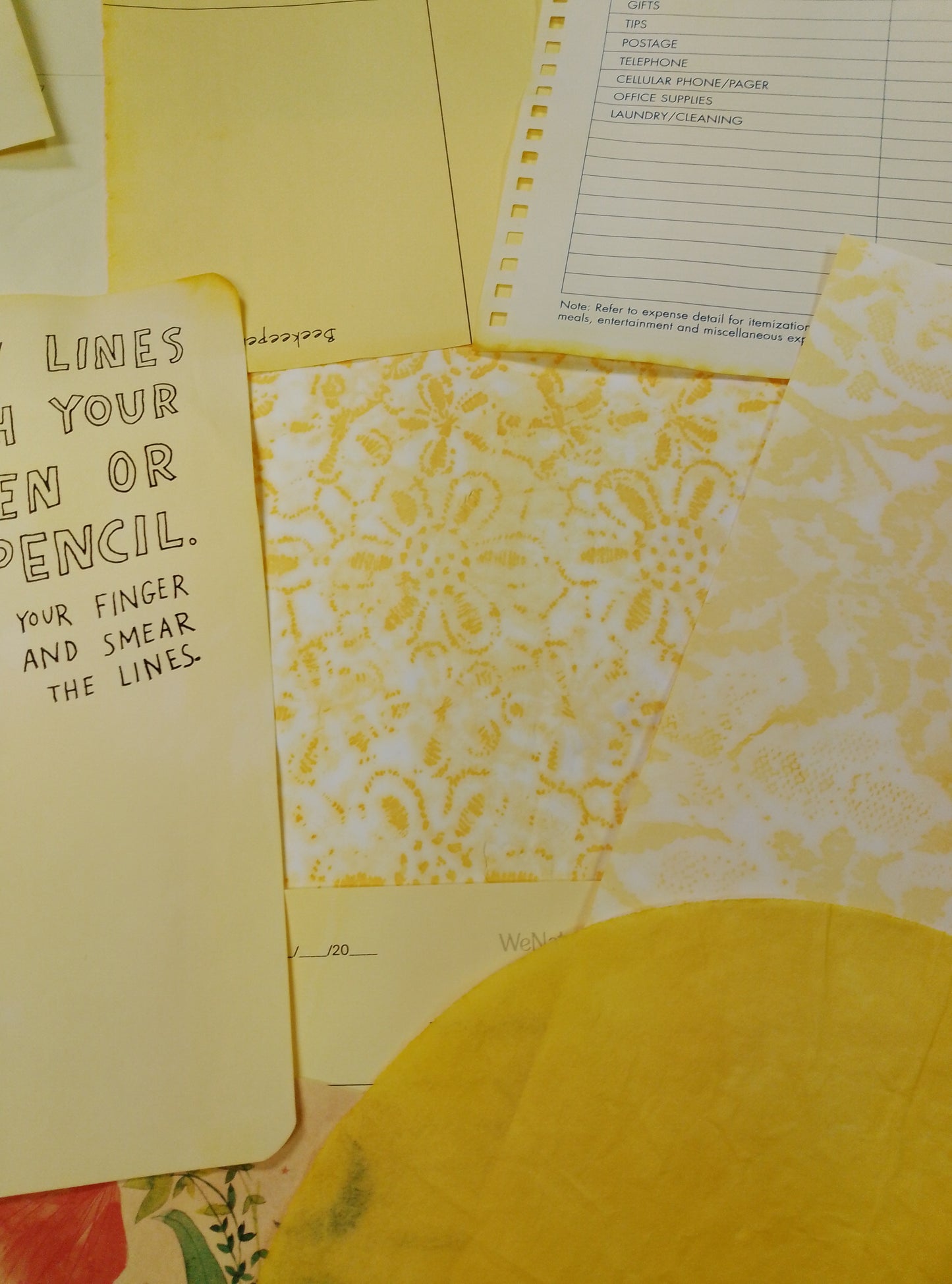 Tricia's Pretty Paper Packs called Daffodil. 10 different styles of papers and sometimes a coffee filter always my signature papers.