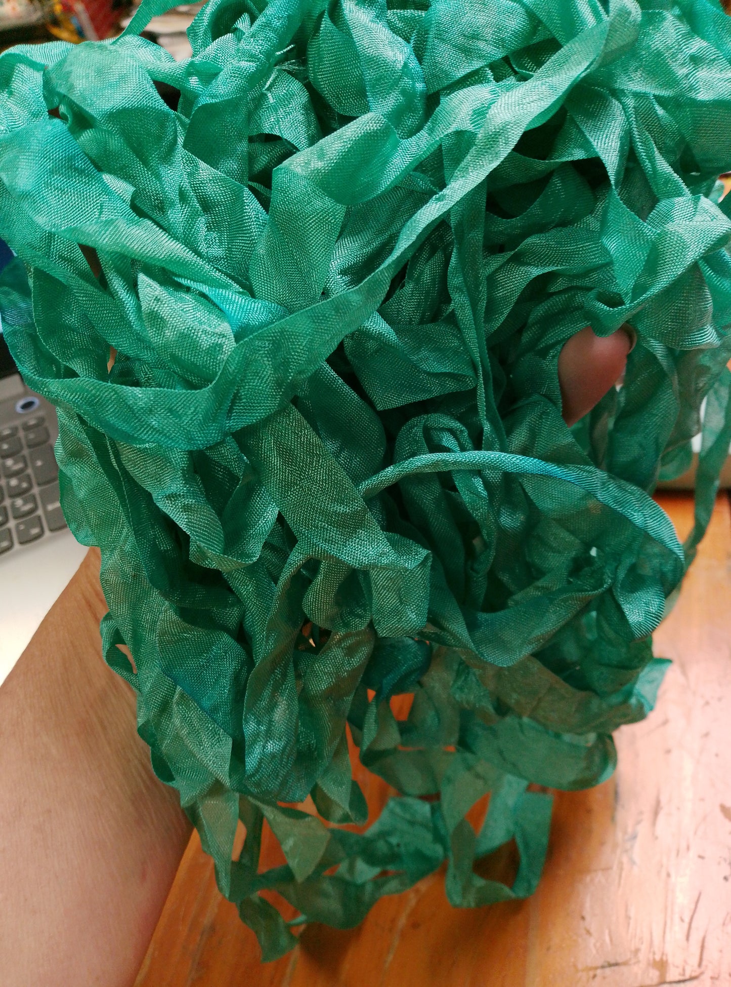 Christmas Green Seam binding - 5 yards