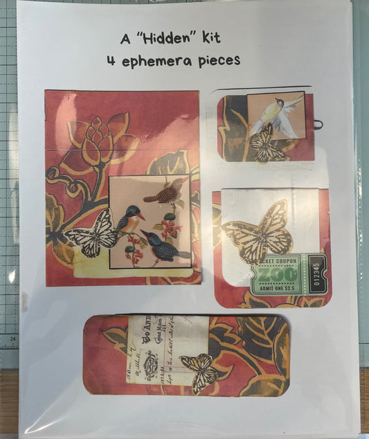 A "Hidden" kit - 4 pieces of ephemera