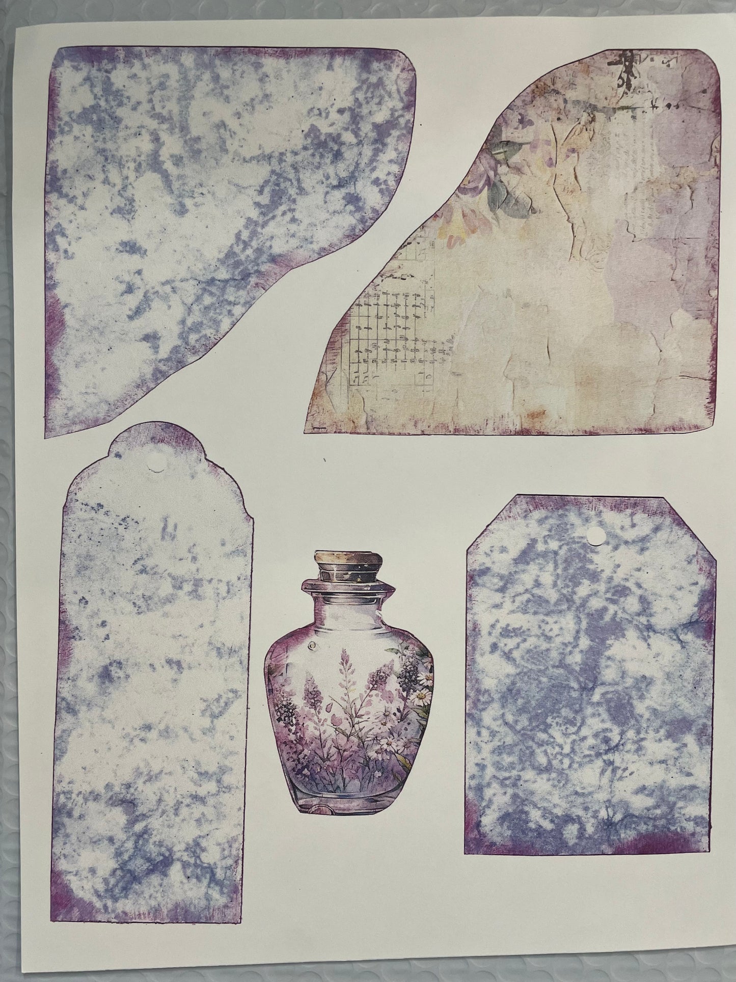 "Message in a violet bottle" kit