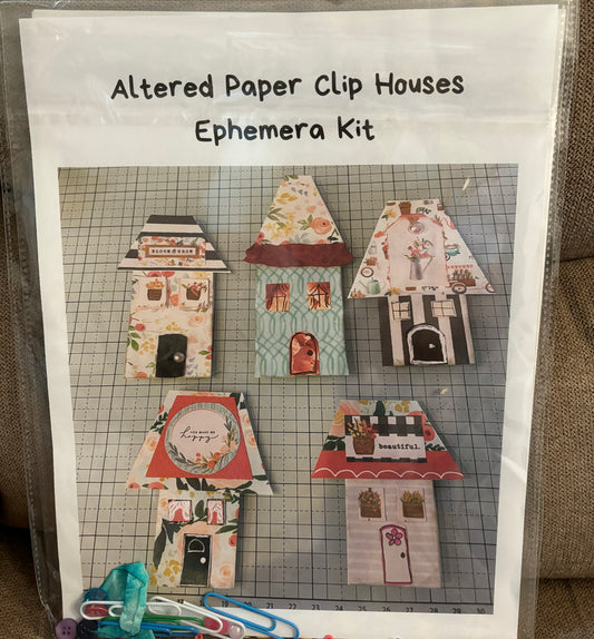 Altered Paper Clip Houses kit