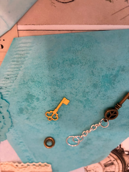Coffee Filter Ephemera ~ Caribbean Blue
