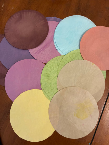 Assorted colors Cupcake liners 20+ hand dyed