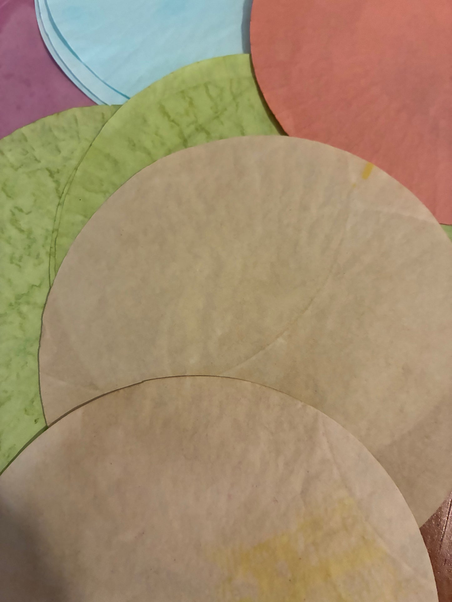 Assorted colors Cupcake liners 20+ hand dyed