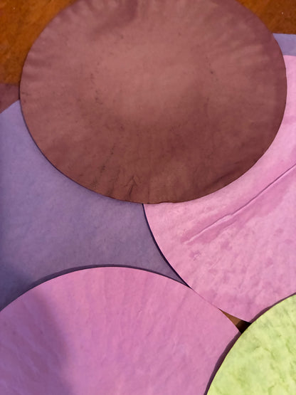 Assorted colors Cupcake liners 20+ hand dyed
