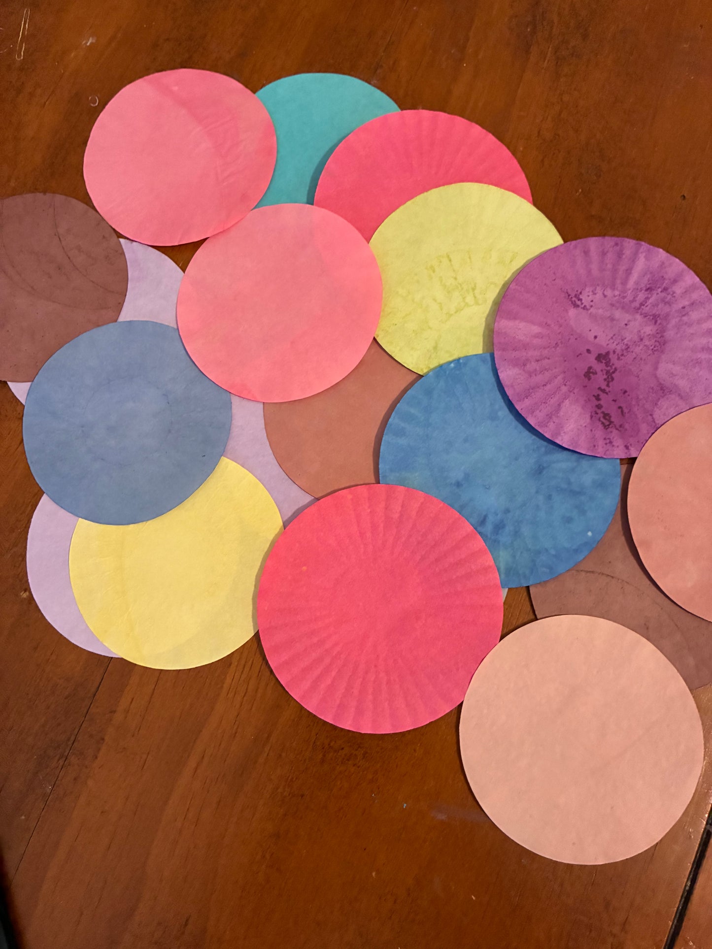Assorted colors Mini-Cupcake liners 20+ per pack