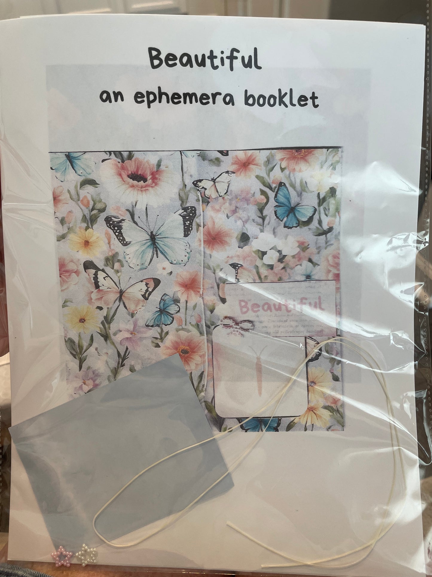 "Beautiful" An ephemera kit