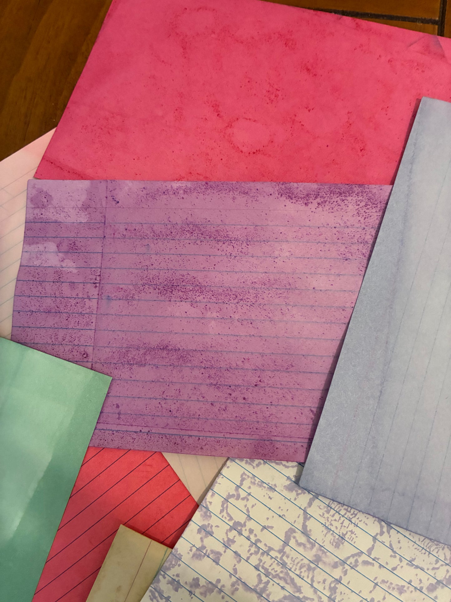 Assorted colors - 6"x4" lined index cards - 10 per pretty pack