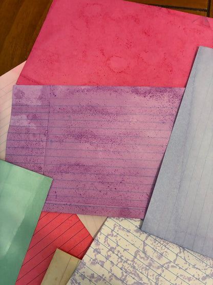 Assorted colors - 6"x4" lined index cards - 10 per pretty pack