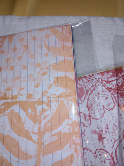 Assorted colors hand dyed index cards - 10 per pack