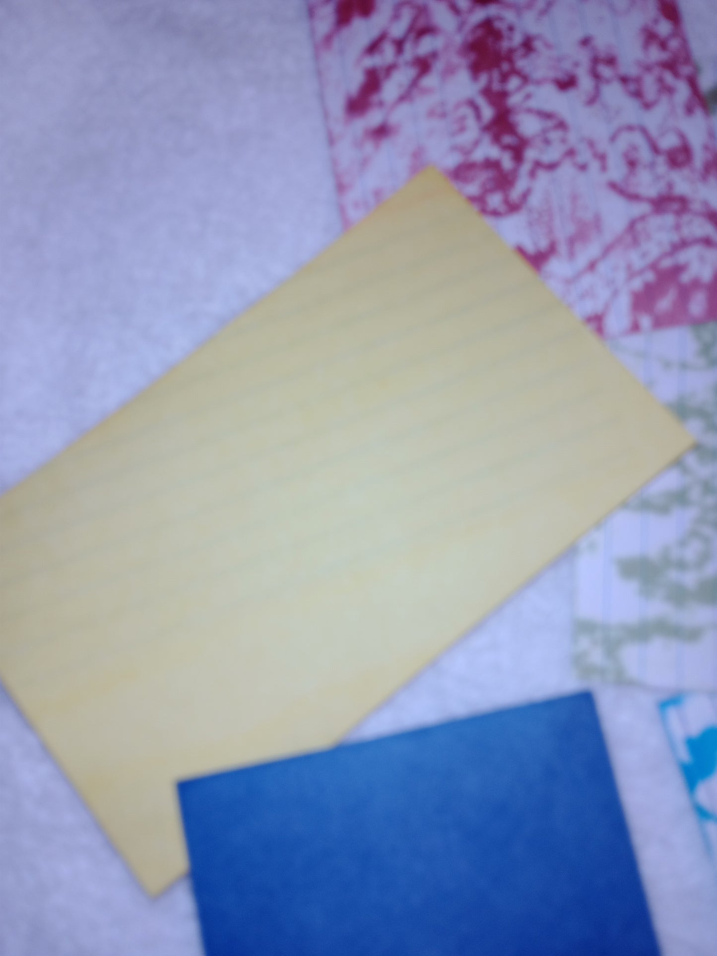 Hand dyed lined Index cards