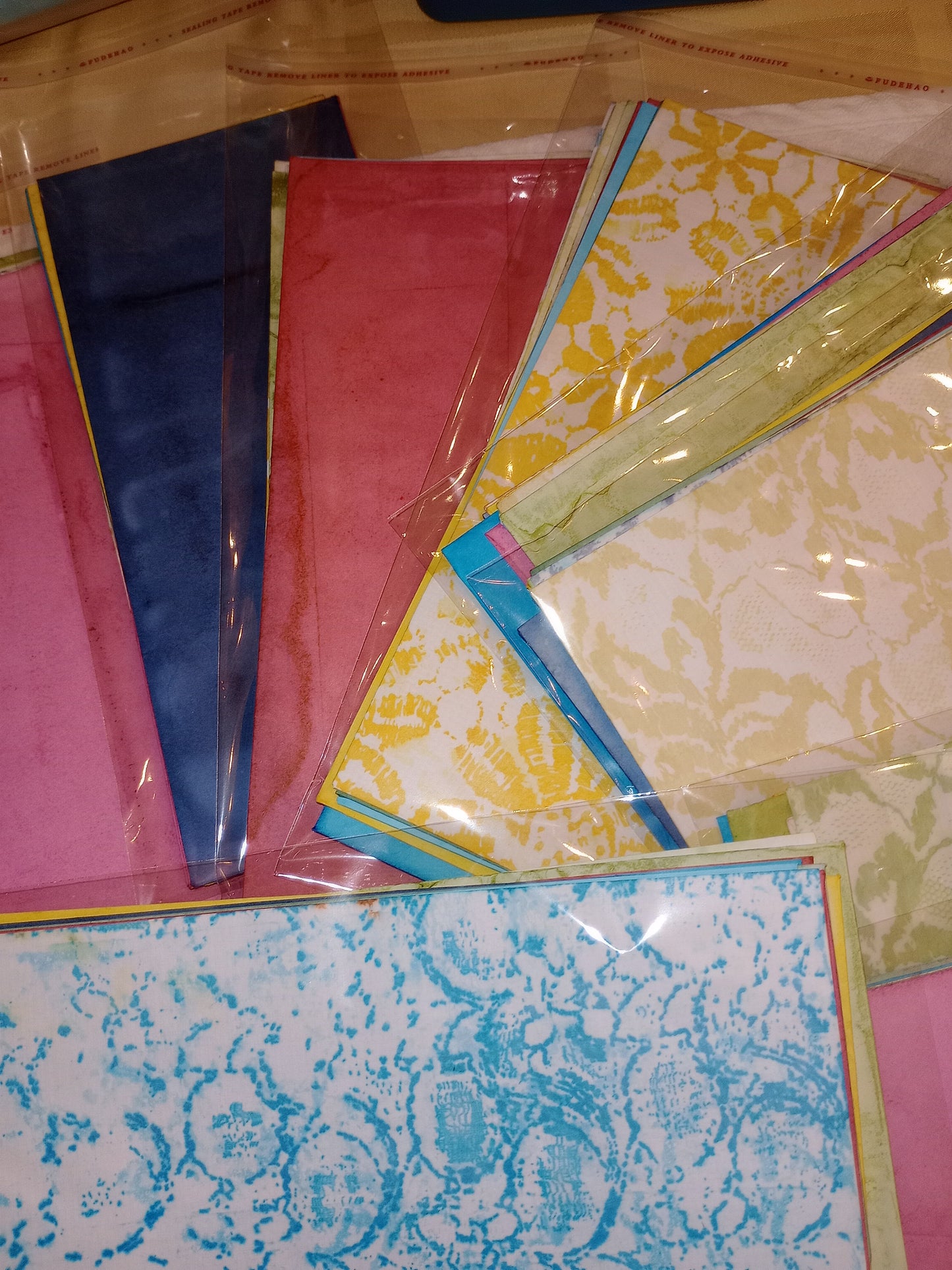 Hand dyed - 10 - business size envelopes.  They are so pretty