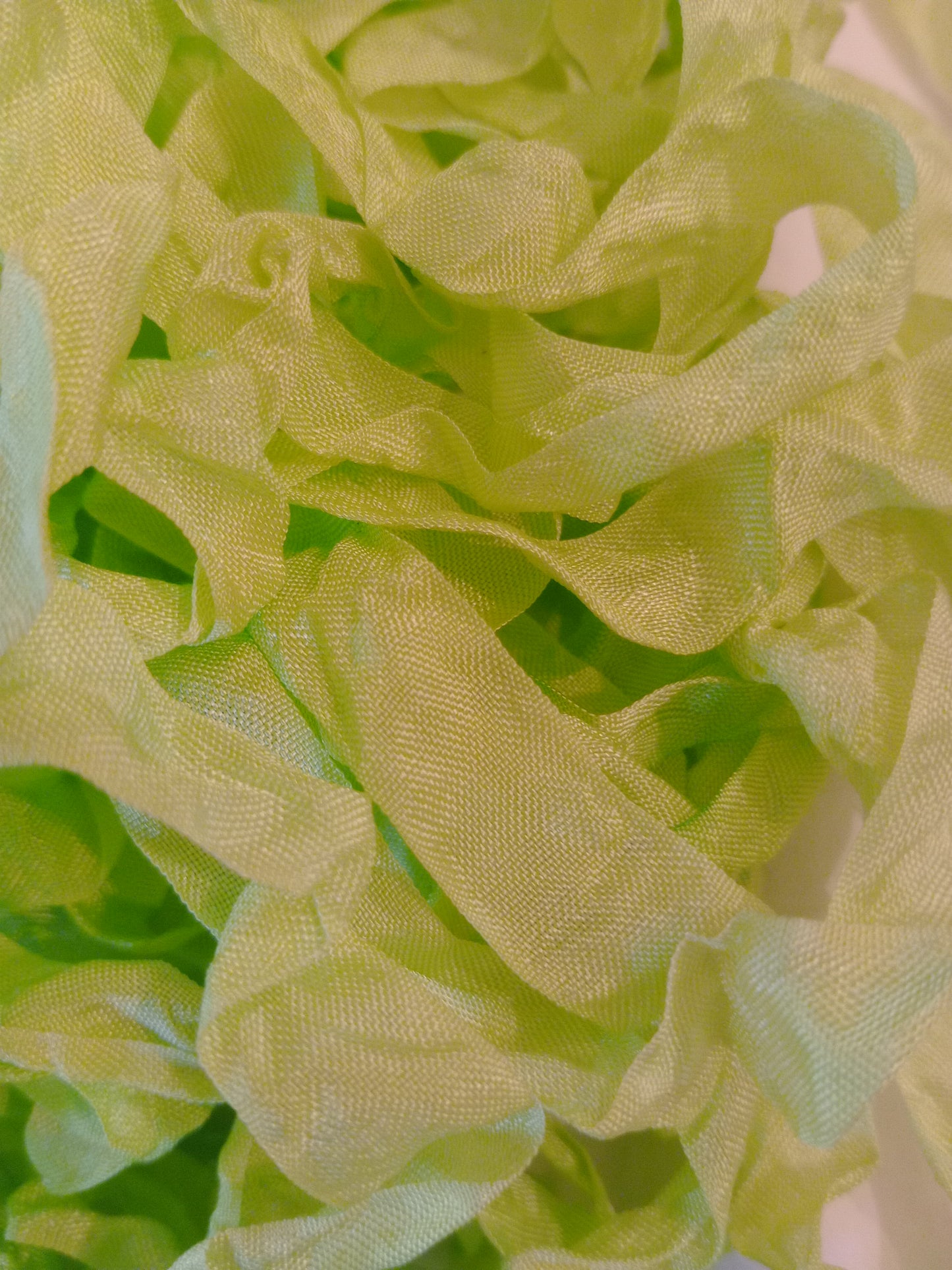 5 - yards bright green seam binding