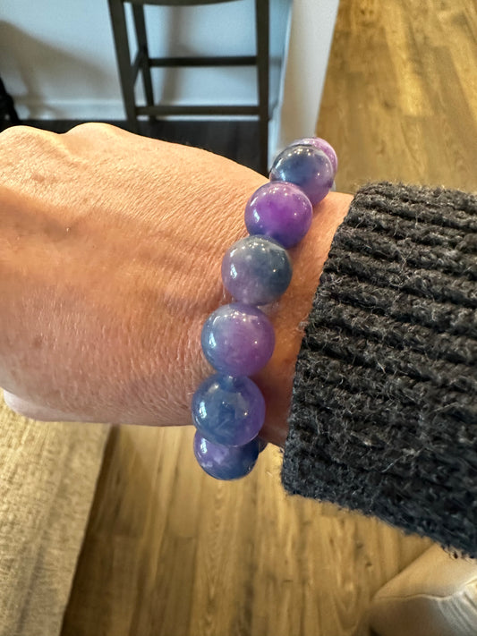 Purple/blue Calcite Bracelet