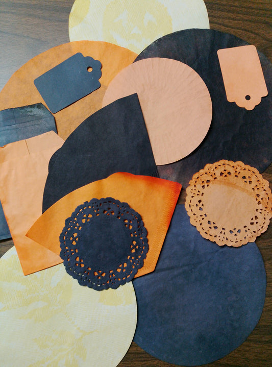 I put together at least 10 pieces of mini's in black and orange with maybe a yellow piece.