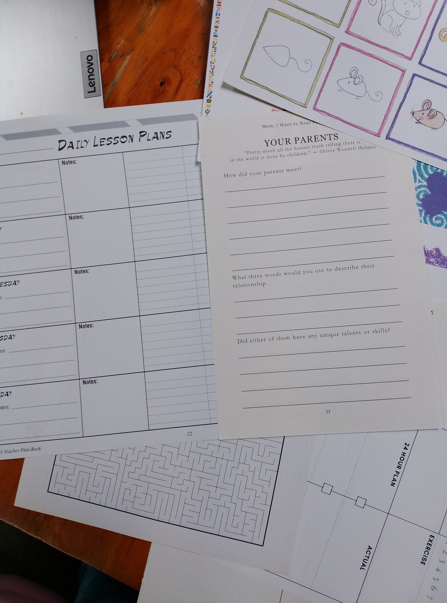 Undyed misc papers for junk journals