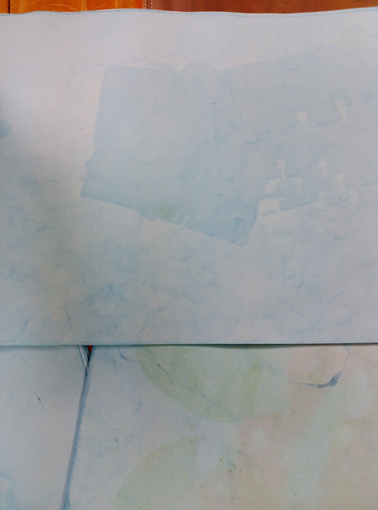 Cotton Candy 🍬 🩵 28lb cardstock solid hand dyed paper.  10 pretty soft pieces of pretty papers. These papers are a light blue, the picture are very disappointing.