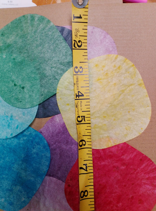 Squaricles - sqaure/circles - asst- hand dyed  - 10
