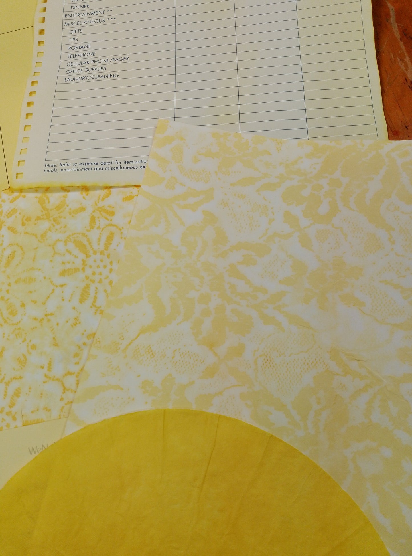 Tricia's Pretty Paper Packs called Daffodil.  10 different styles of papers and sometimes a coffee filter always my signature papers.