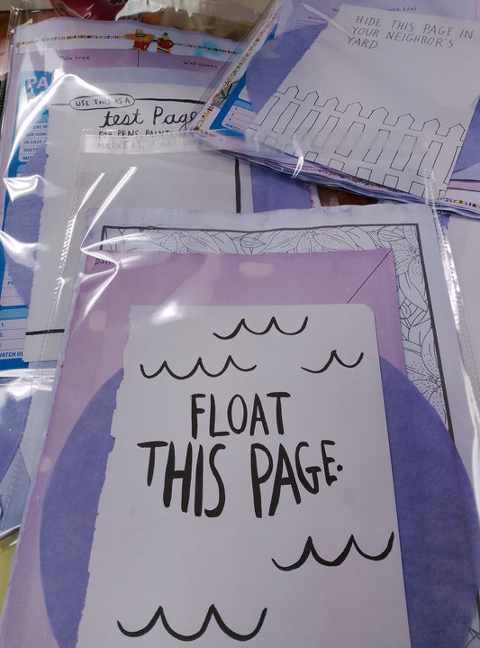 Tricia's Pretty Paper Packs in the color Powder.  This is a soft light purple color.  These packs have at least 10 pieces of paper from books, journals, maybe an envelope or coffee filter and of course my classic signature designer papers.